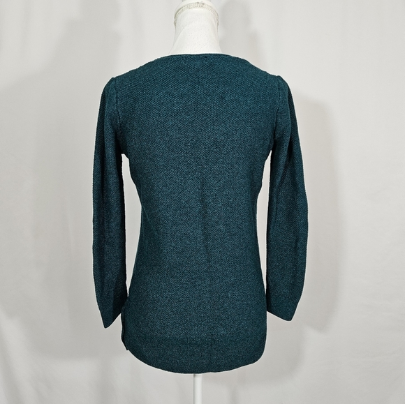 Old Navy green v-neck high-low sweater women's size medium - Picture 2 of 7